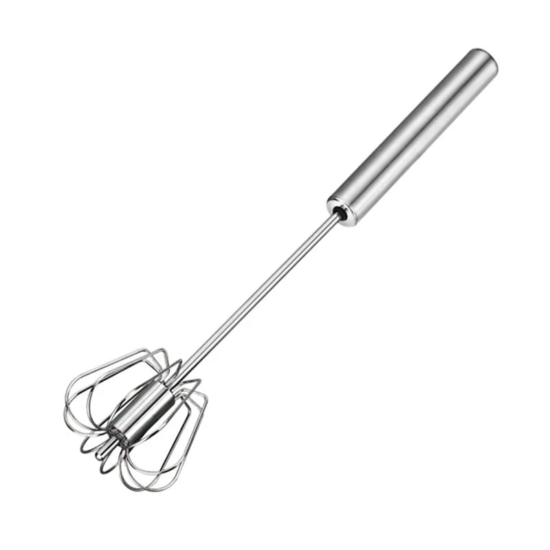 Semi-Automatic 304 Stainless Steel Egg Whisk