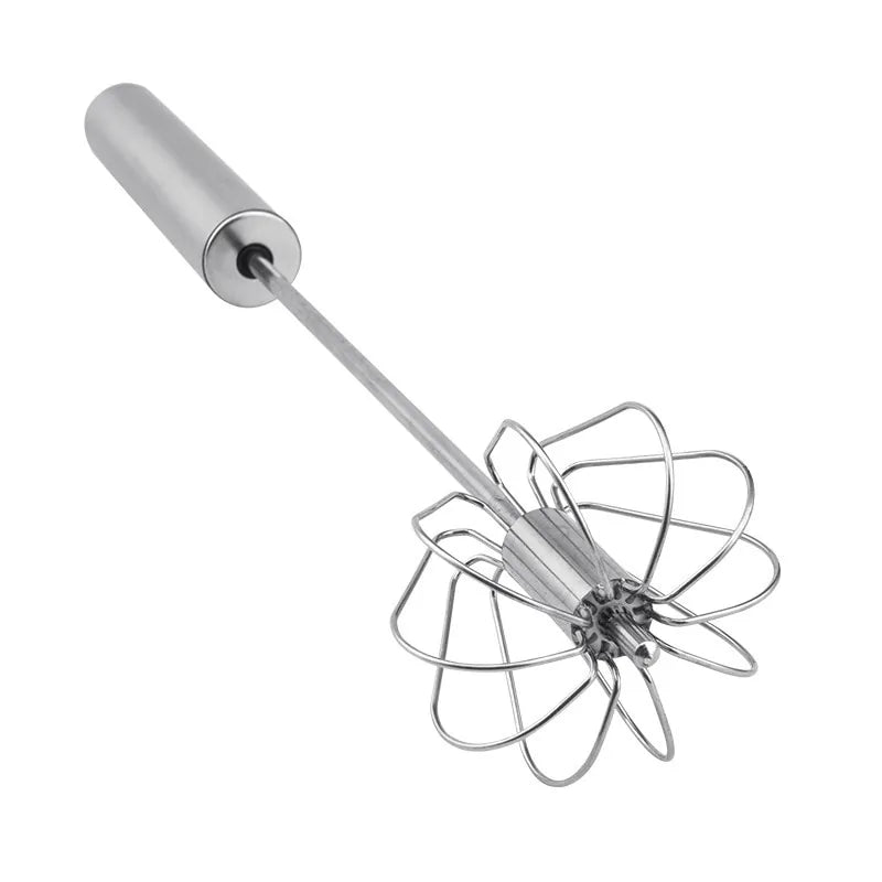 Semi-Automatic 304 Stainless Steel Egg Whisk