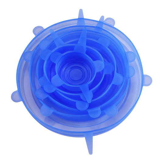 6PCS Food-Grade Silicone Sealed Bowl Lids for Kitchen